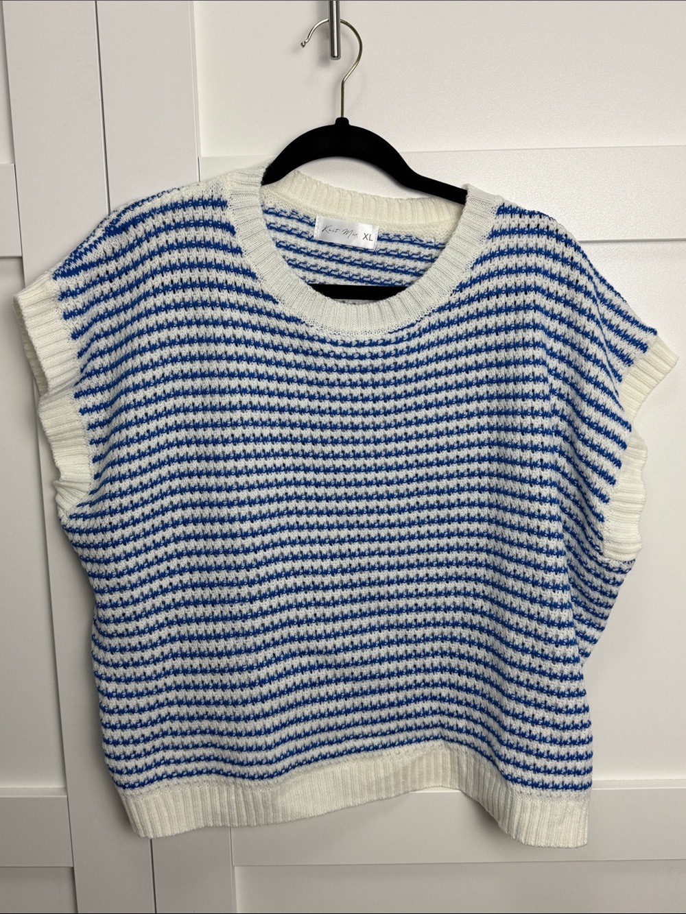 Striped Knit Sweater Vest